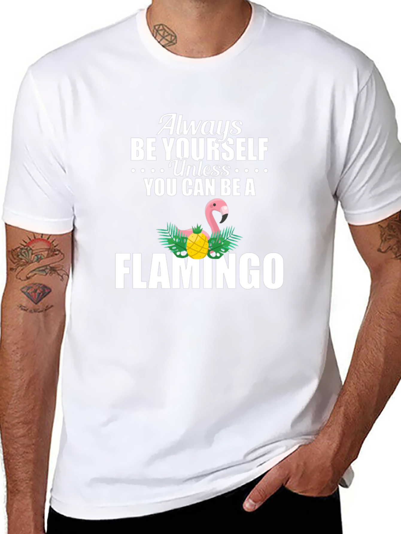 Always Be Yourself Flamingo Graphic Tee