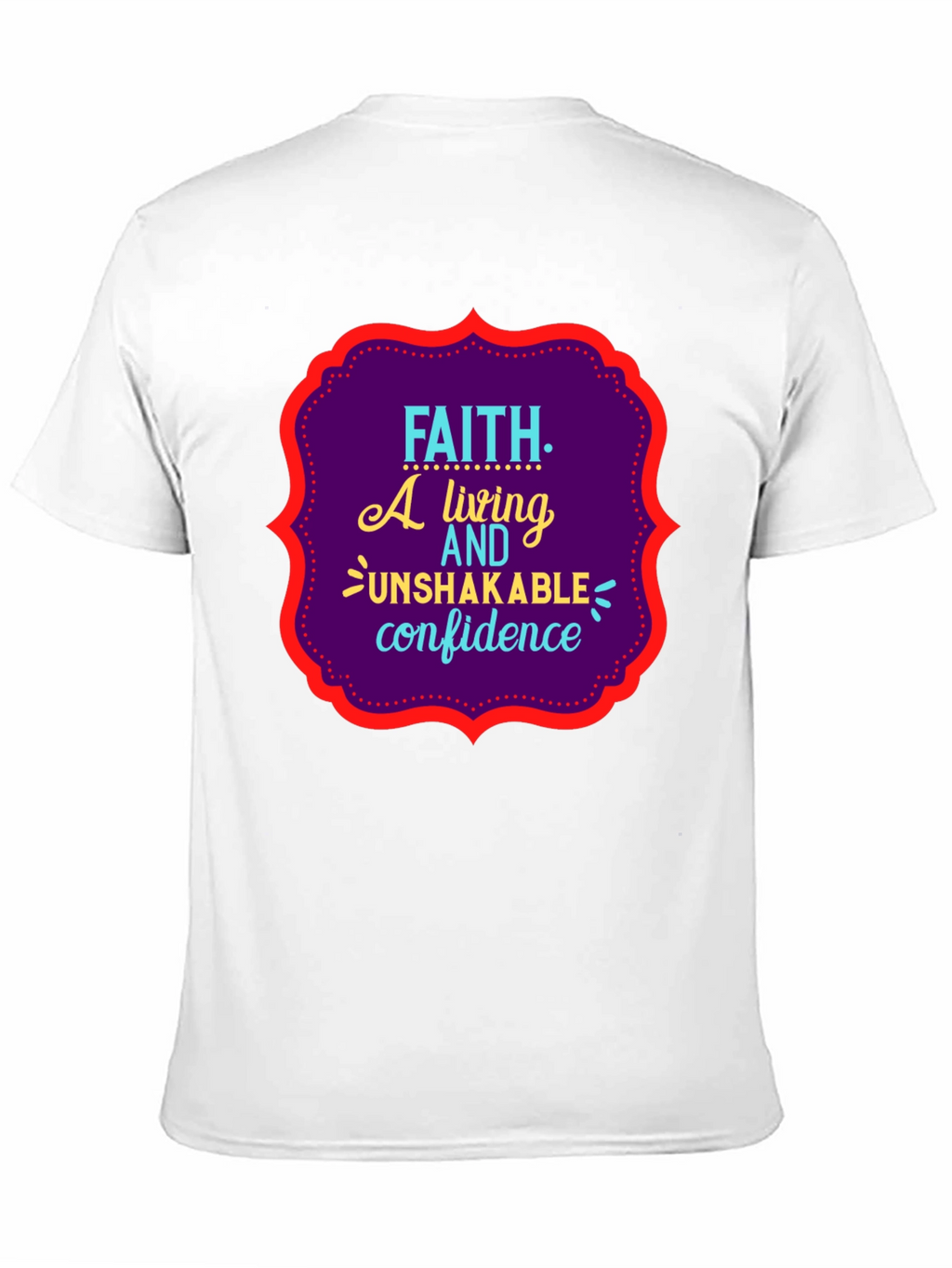 Faith Unshakable Confidence Black Graphic T-Shirt
