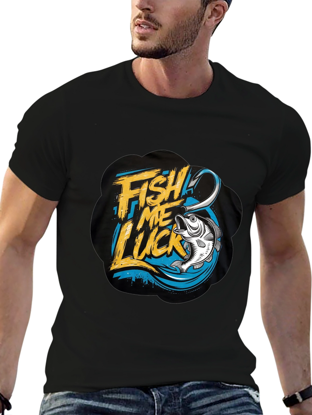 Fish Me Luck T-Shirt - Fishing Graphic Tee