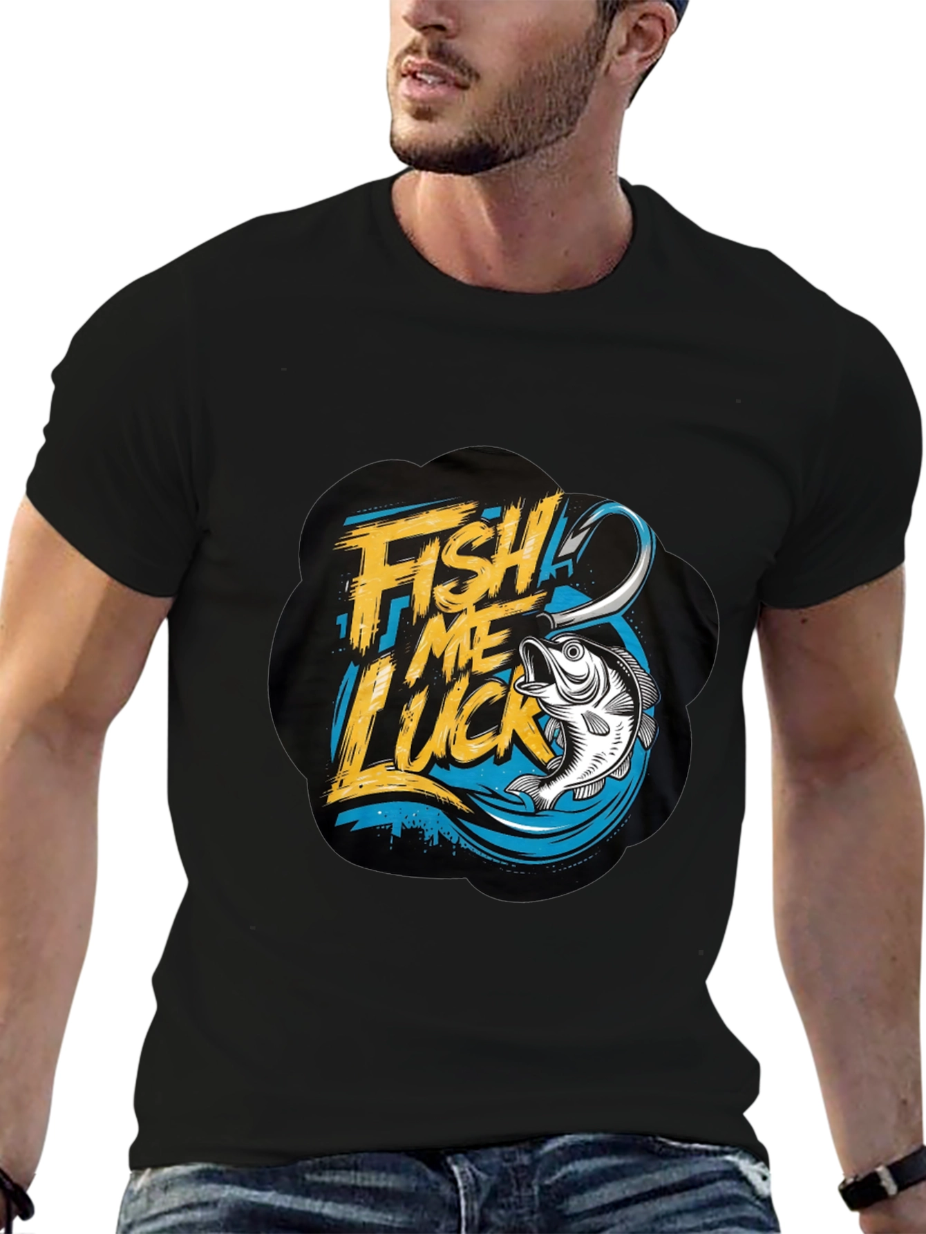 Fish Me Luck T-Shirt - Fishing Graphic Tee