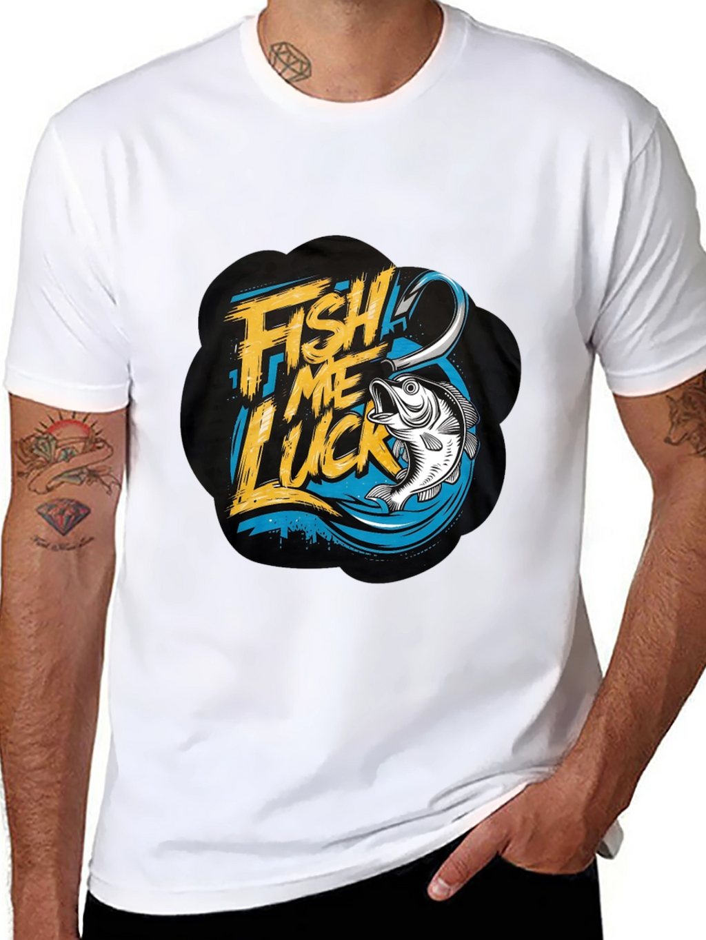 Fish Me Luck T-Shirt - Fishing Graphic Tee