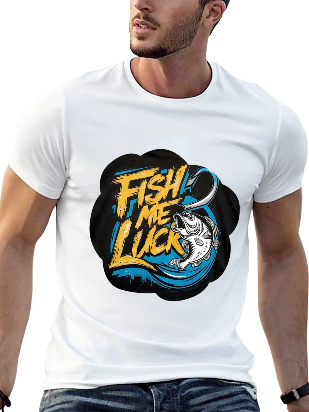 Fish Me Luck T-Shirt - Fishing Graphic Tee