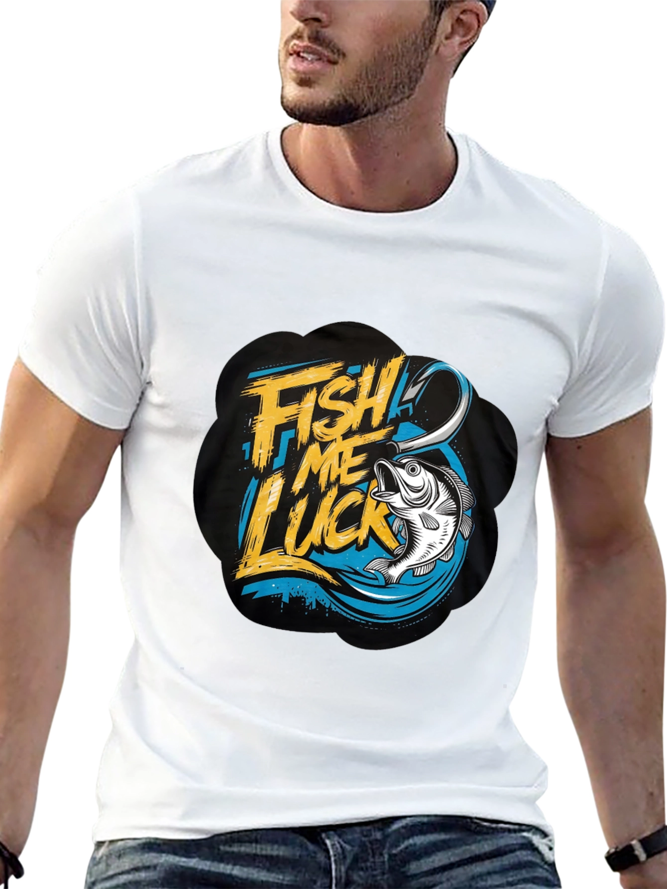 Fish Me Luck T-Shirt - Fishing Graphic Tee