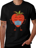 Strawberry Mask T-Shirt - Stay Safe & Stylish!