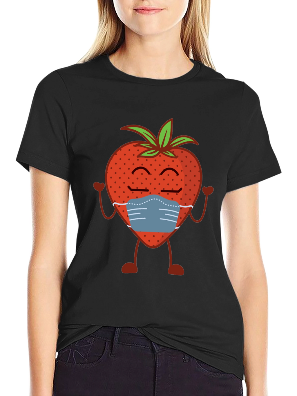 Strawberry Mask T-Shirt - Stay Safe & Stylish!