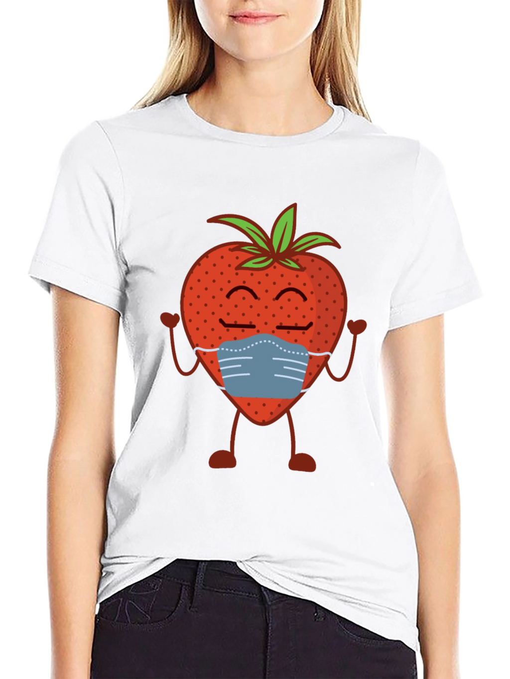 Strawberry Mask T-Shirt - Stay Safe & Stylish!