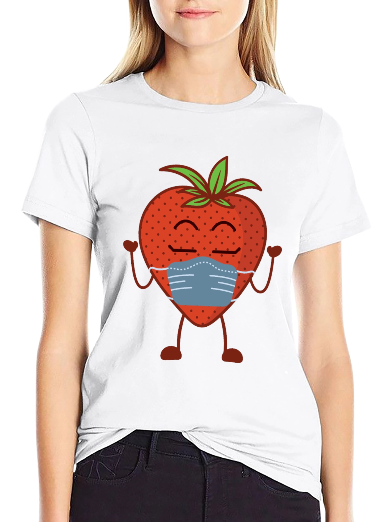 Strawberry Mask T-Shirt - Stay Safe & Stylish!