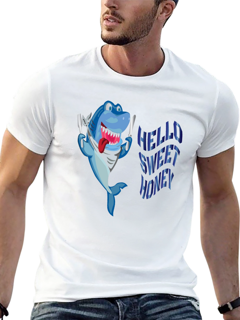 Hungry Shark Black T-Shirt