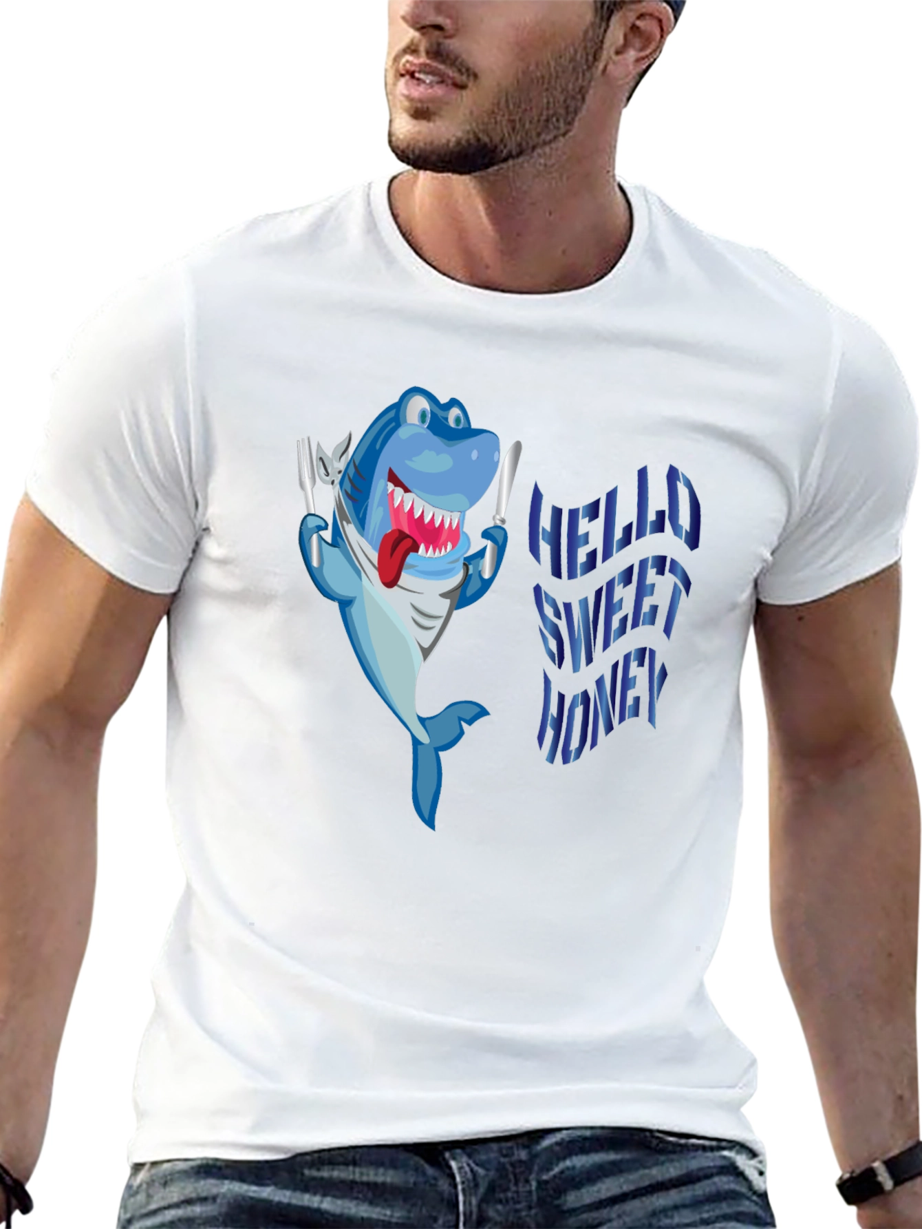 Hungry Shark Black T-Shirt
