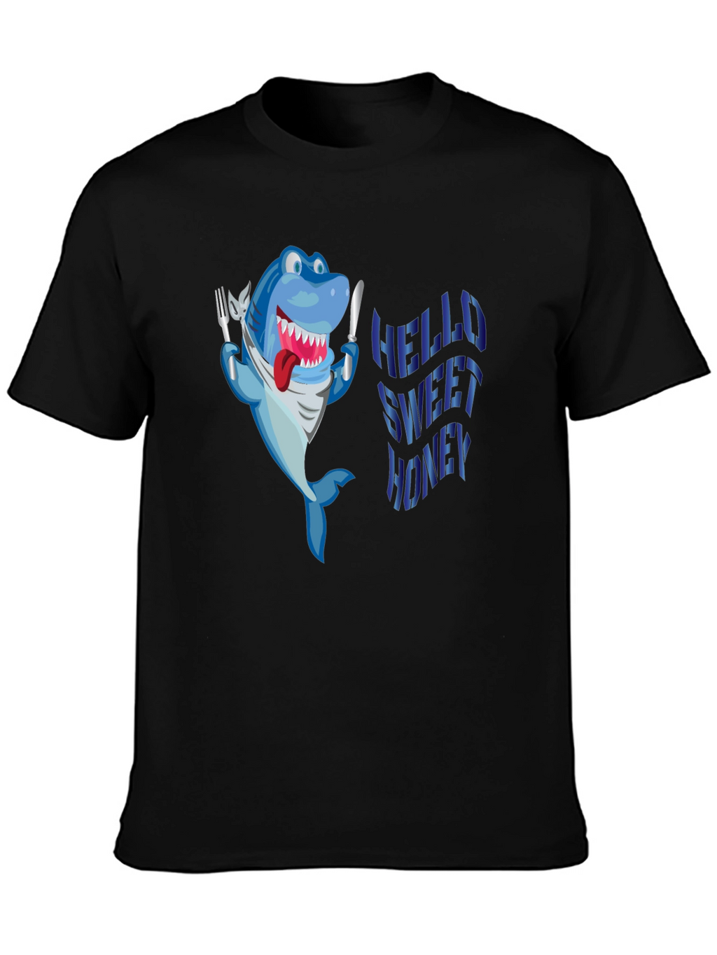 Hungry Shark Black T-Shirt