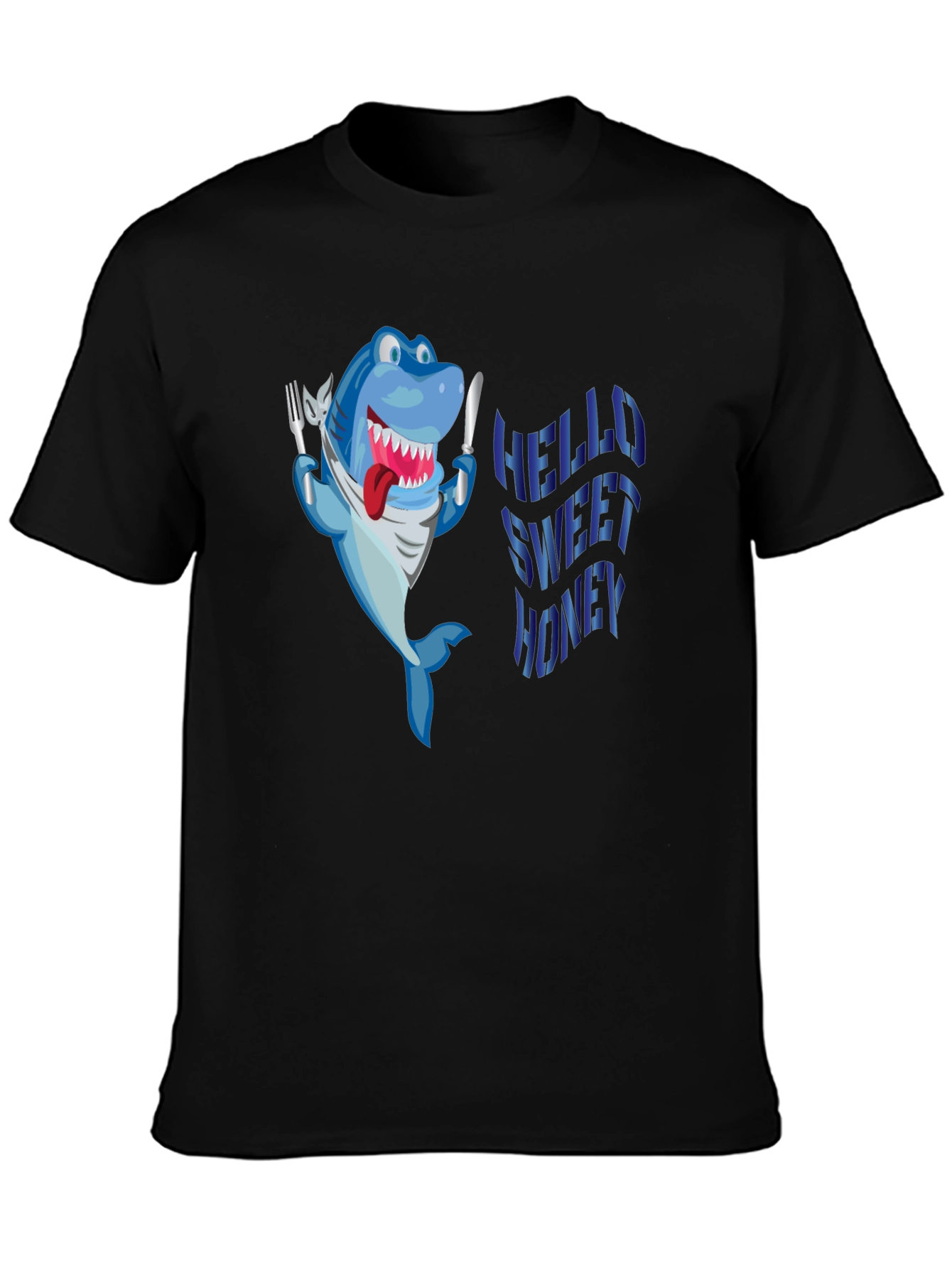 Hungry Shark Black T-Shirt