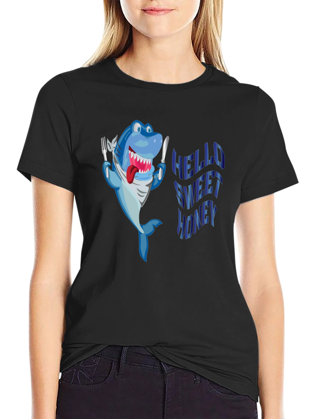 Hungry Shark Black T-Shirt