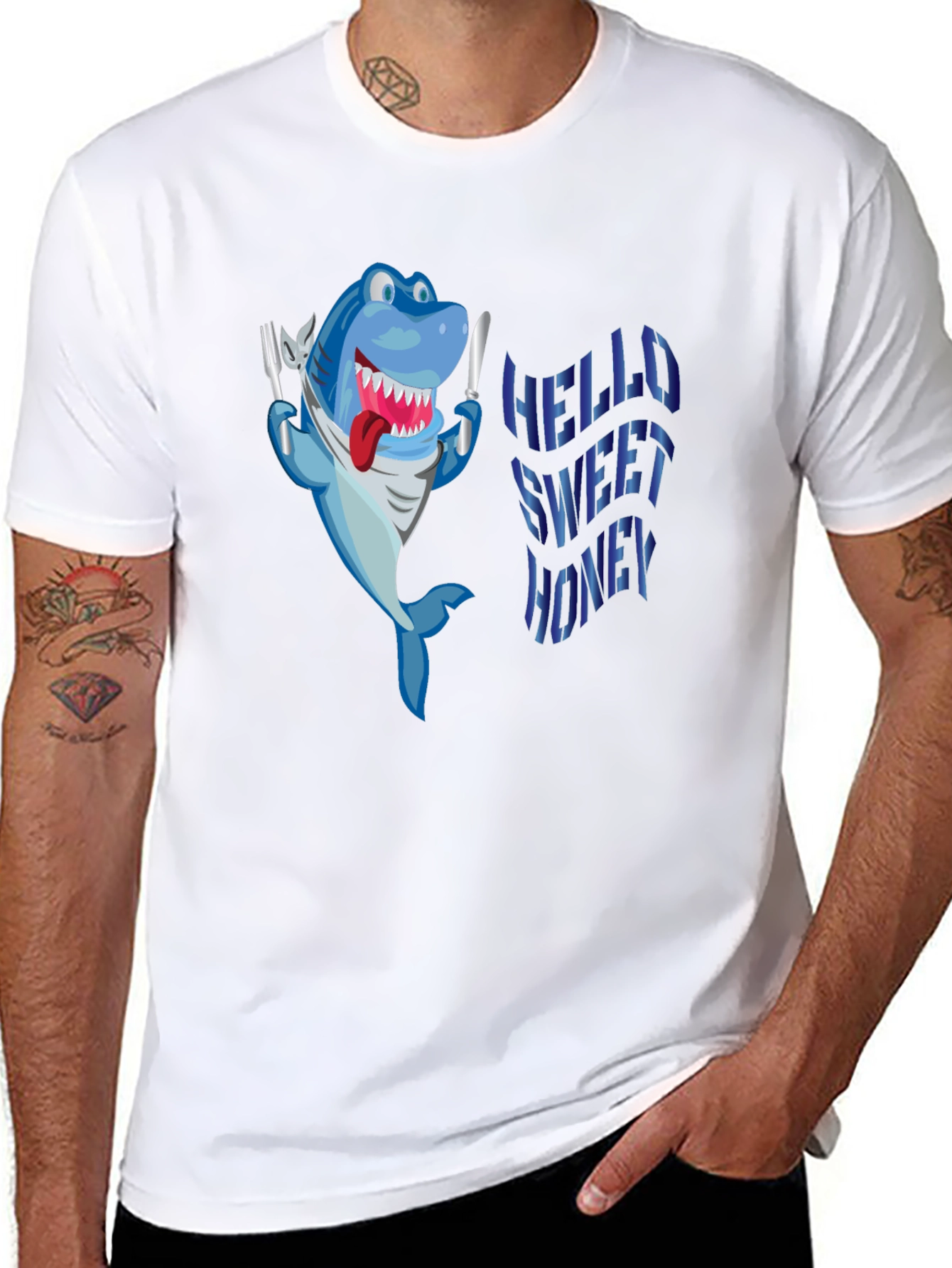 Hungry Shark Black T-Shirt