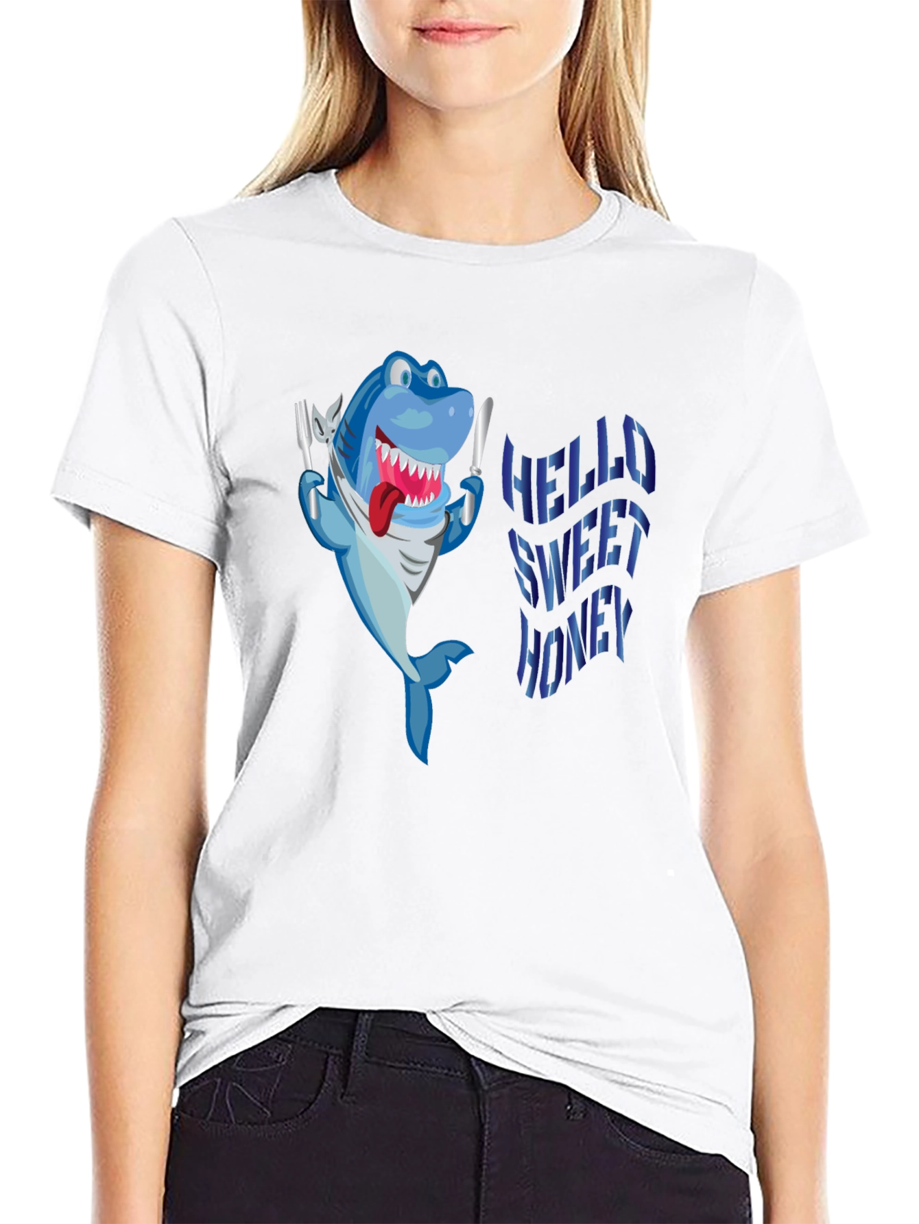 Hungry Shark Black T-Shirt