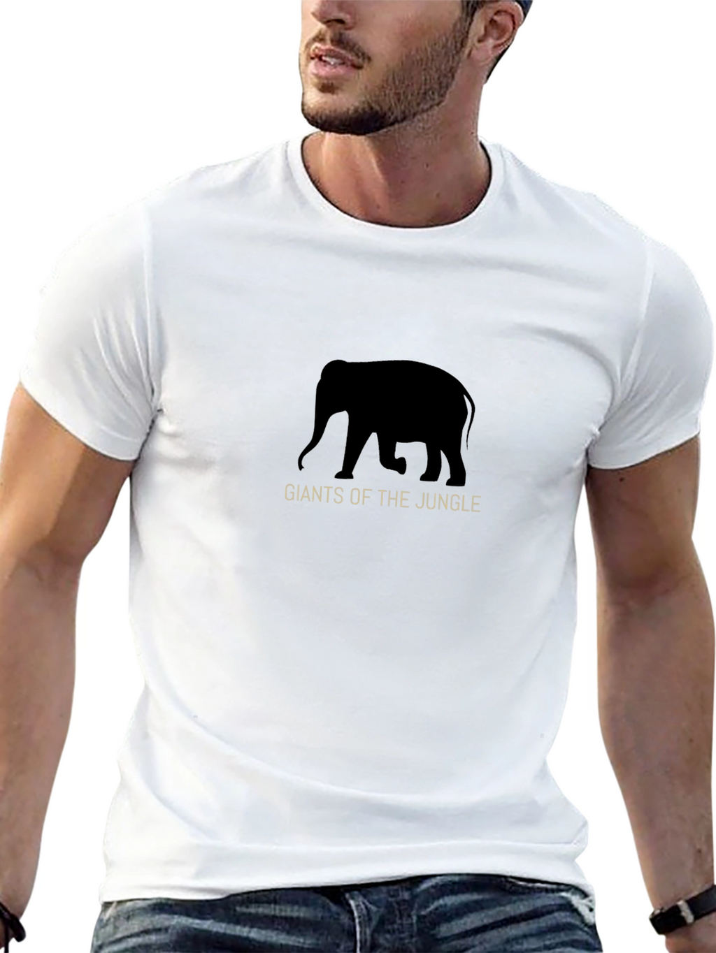 Giants of the Jungle Black Graphic Tee