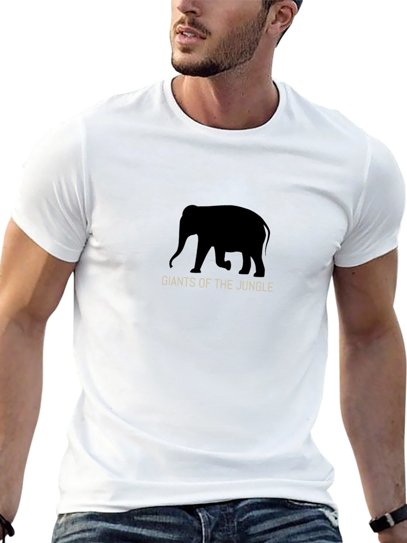 Giants of the Jungle Black Graphic Tee
