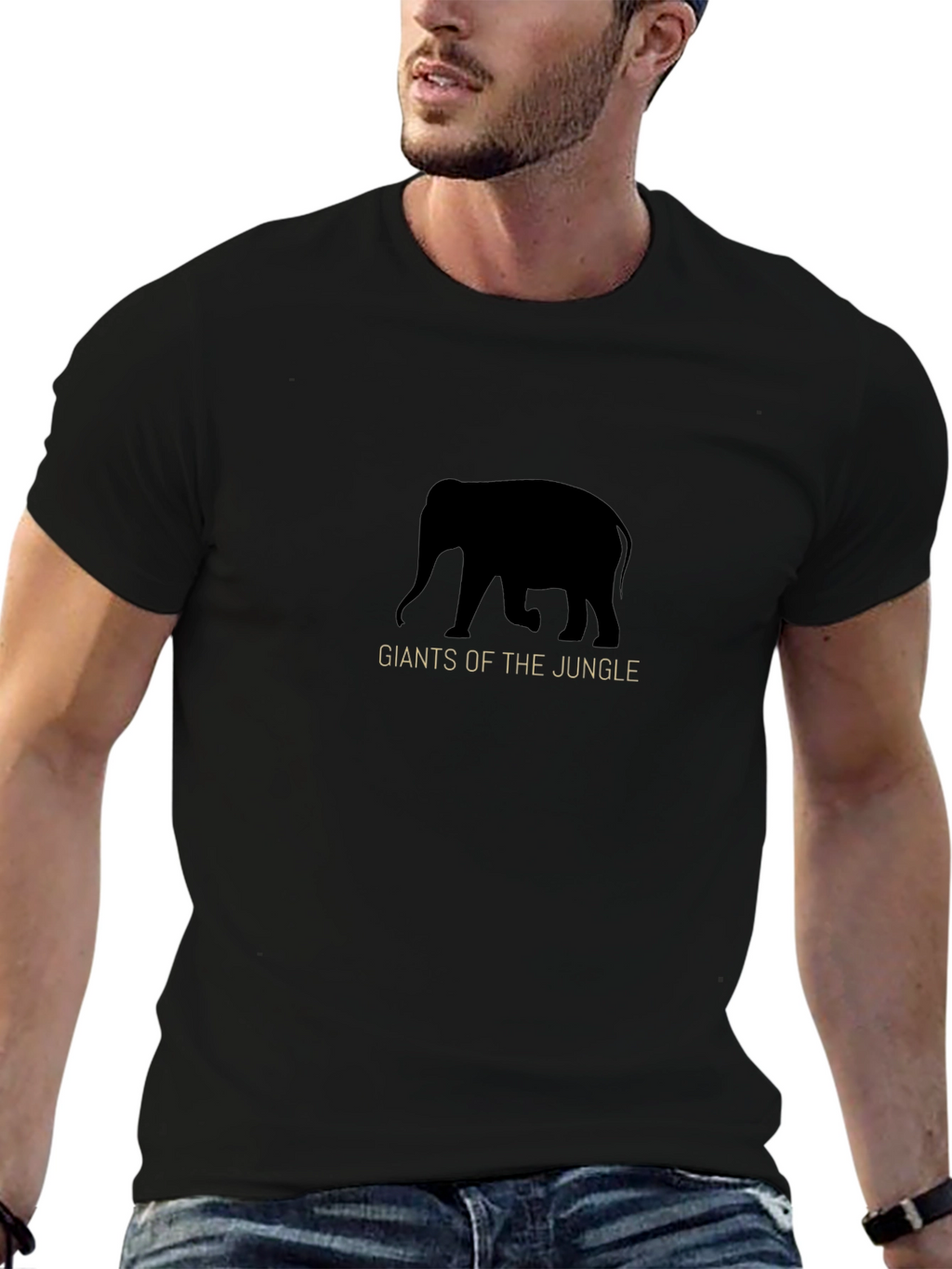 Giants of the Jungle Black Graphic Tee