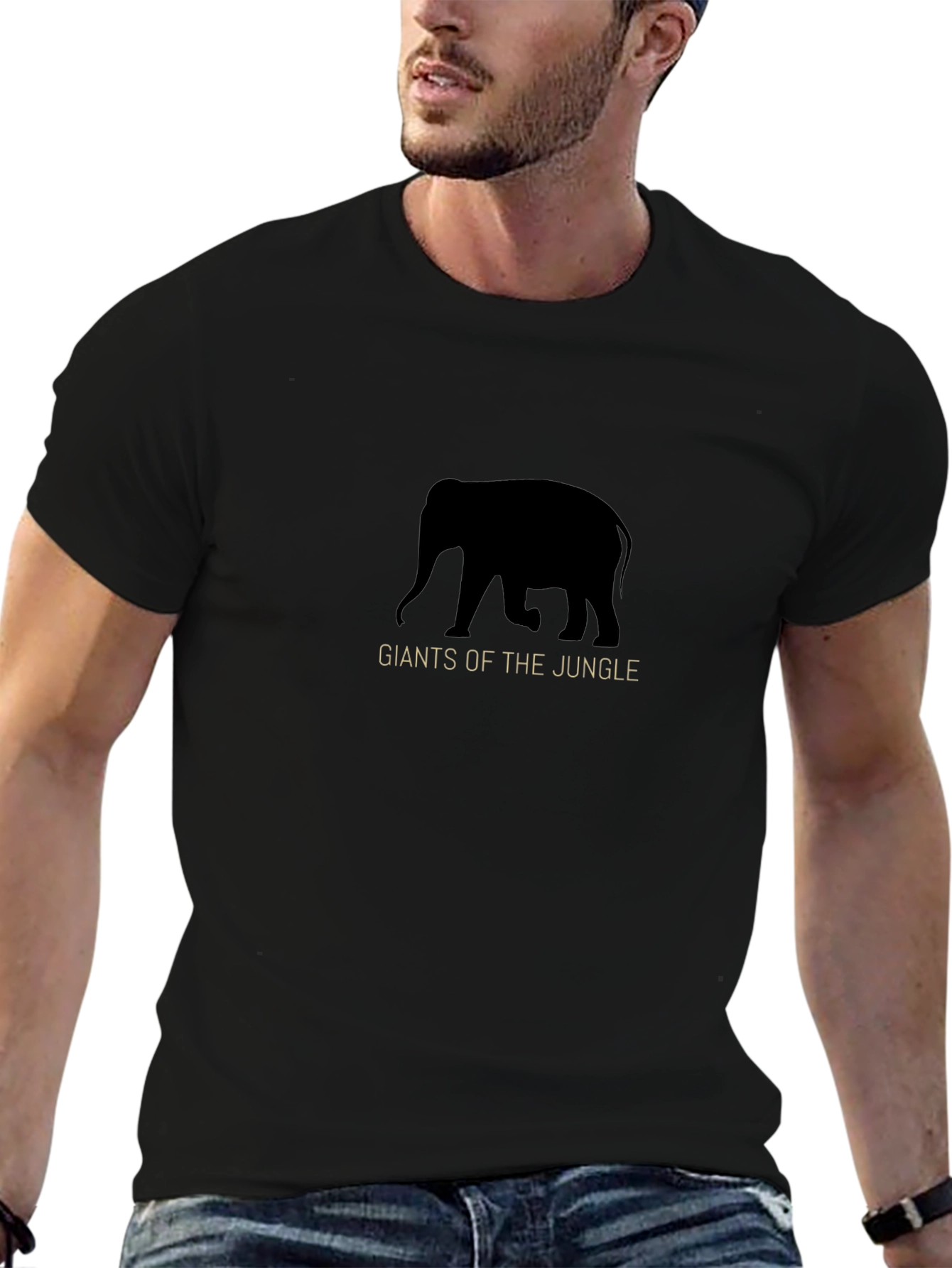 Giants of the Jungle Black Graphic Tee