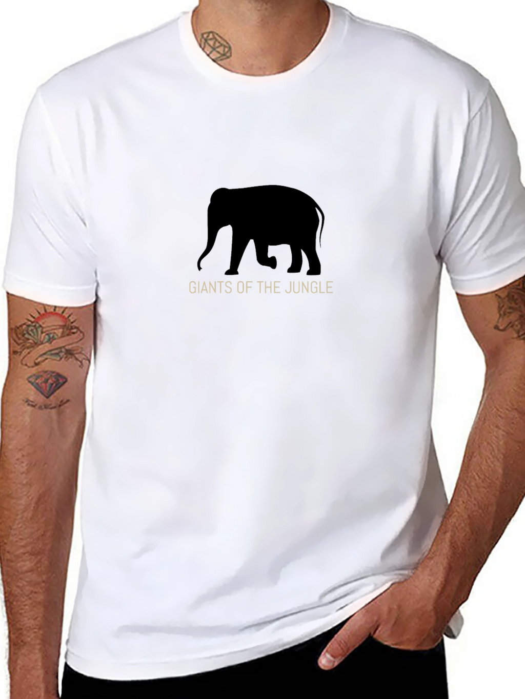 Giants of the Jungle Black Graphic Tee