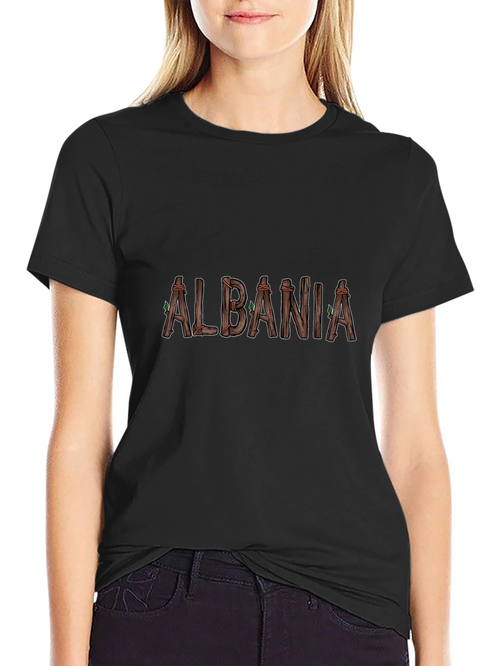Albania Rustic Wood T-Shirt