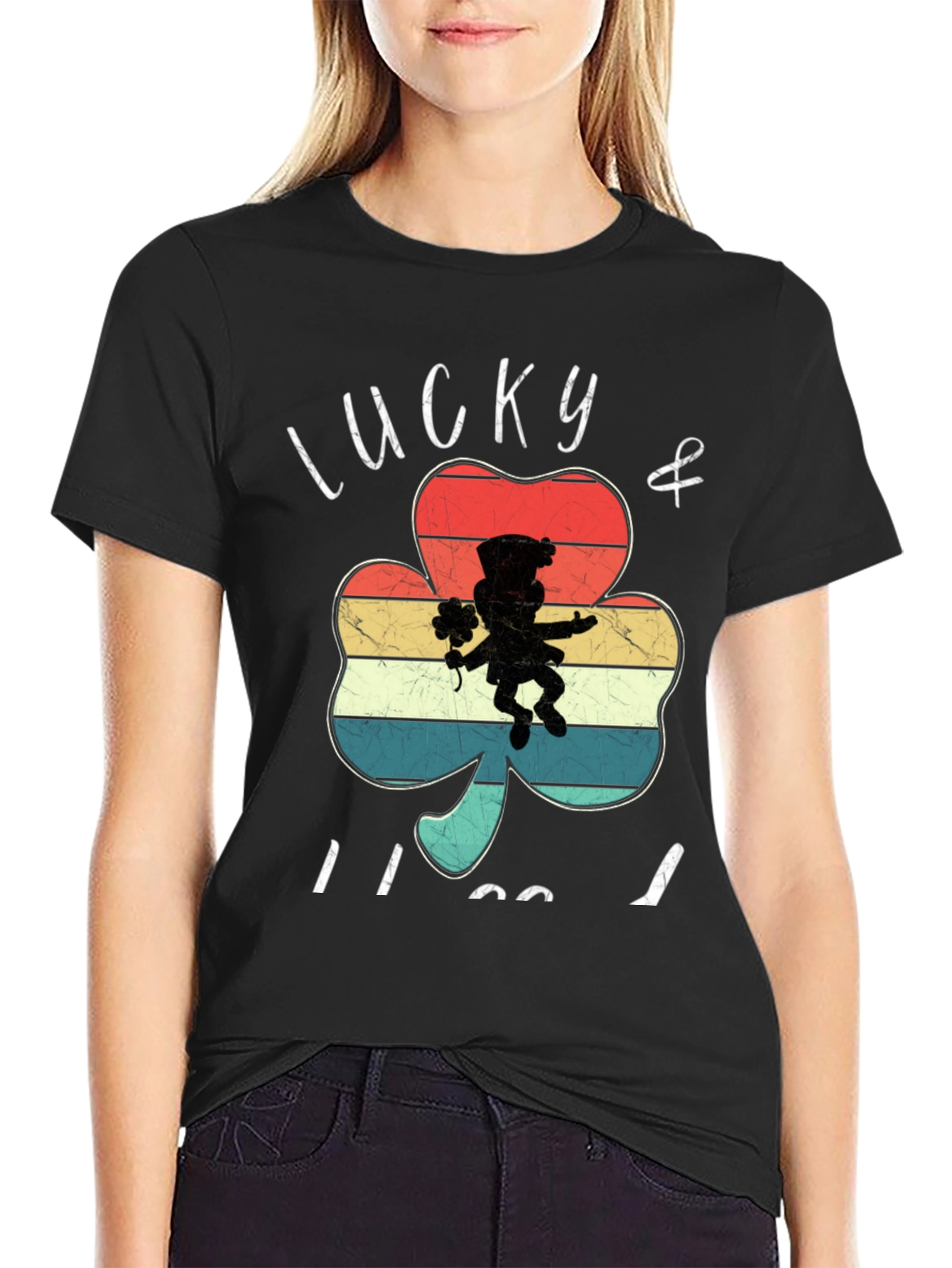 Lucky Retro Shamrock T-Shirt