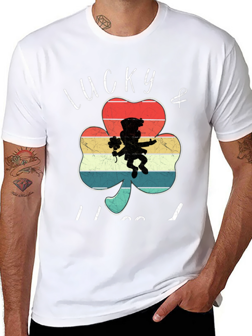 Lucky Retro Shamrock T-Shirt
