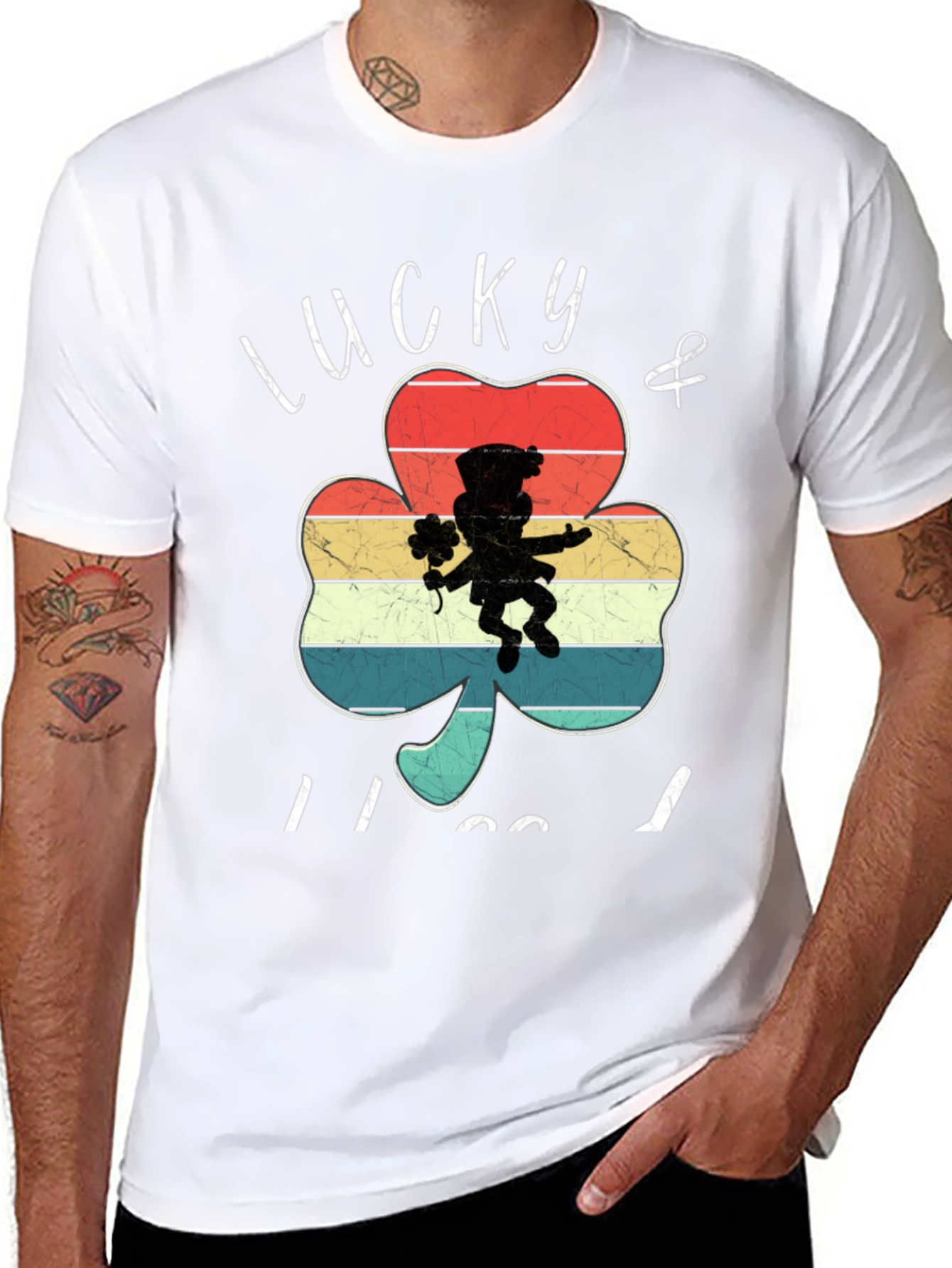 Lucky Retro Shamrock T-Shirt