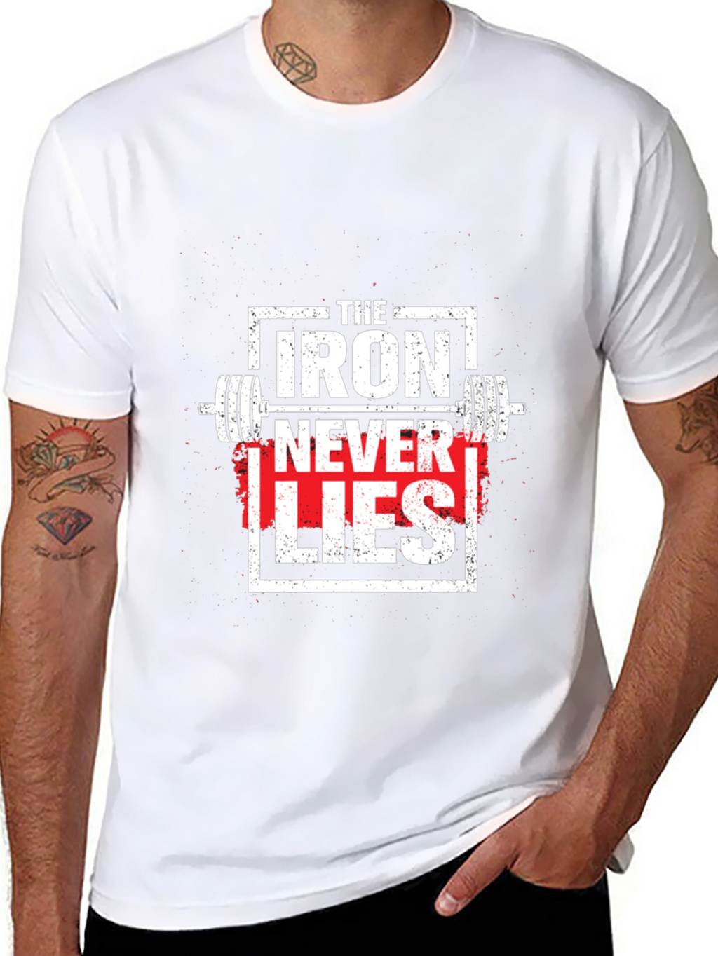 Iron Never Lies Graphic Tee - Weightlifting Apparel