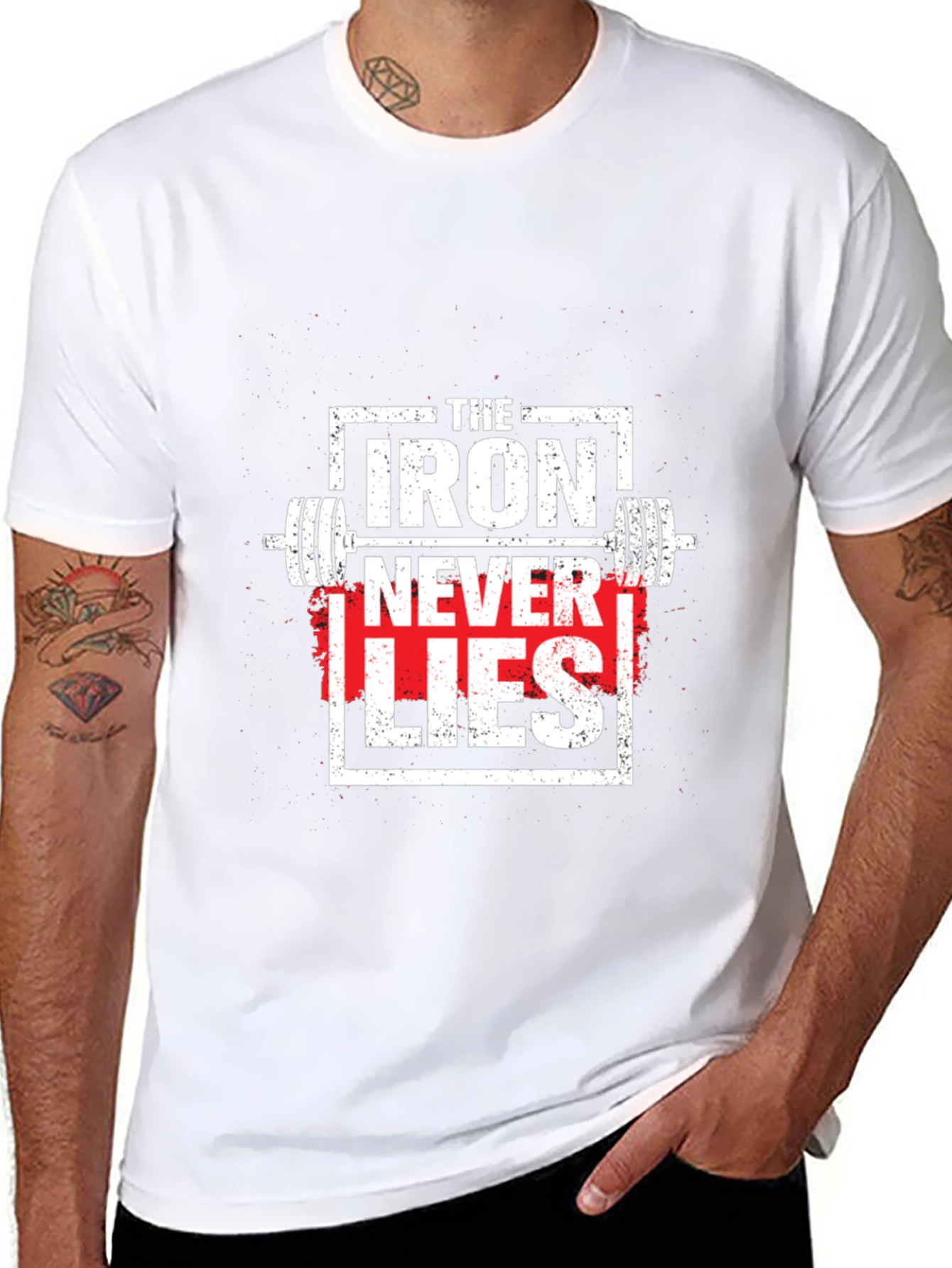 Iron Never Lies Graphic Tee - Weightlifting Apparel