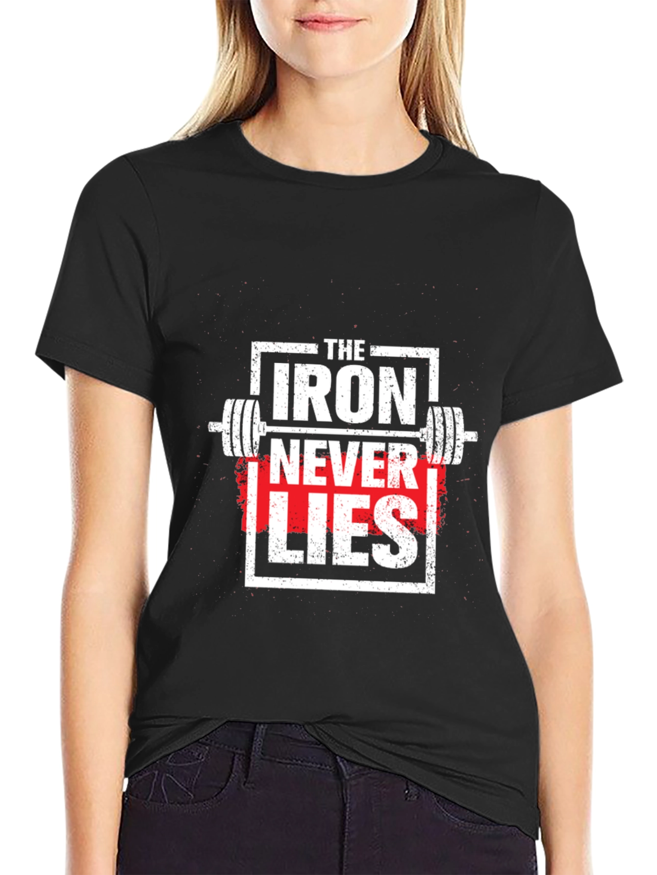 Iron Never Lies Graphic Tee - Weightlifting Apparel