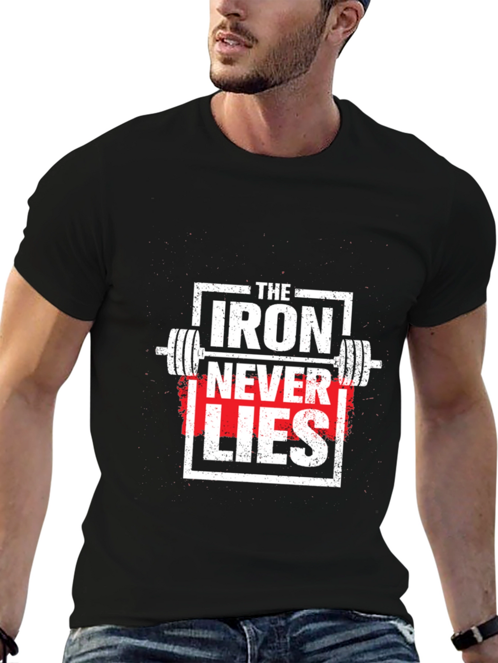 Iron Never Lies Graphic Tee - Weightlifting Apparel