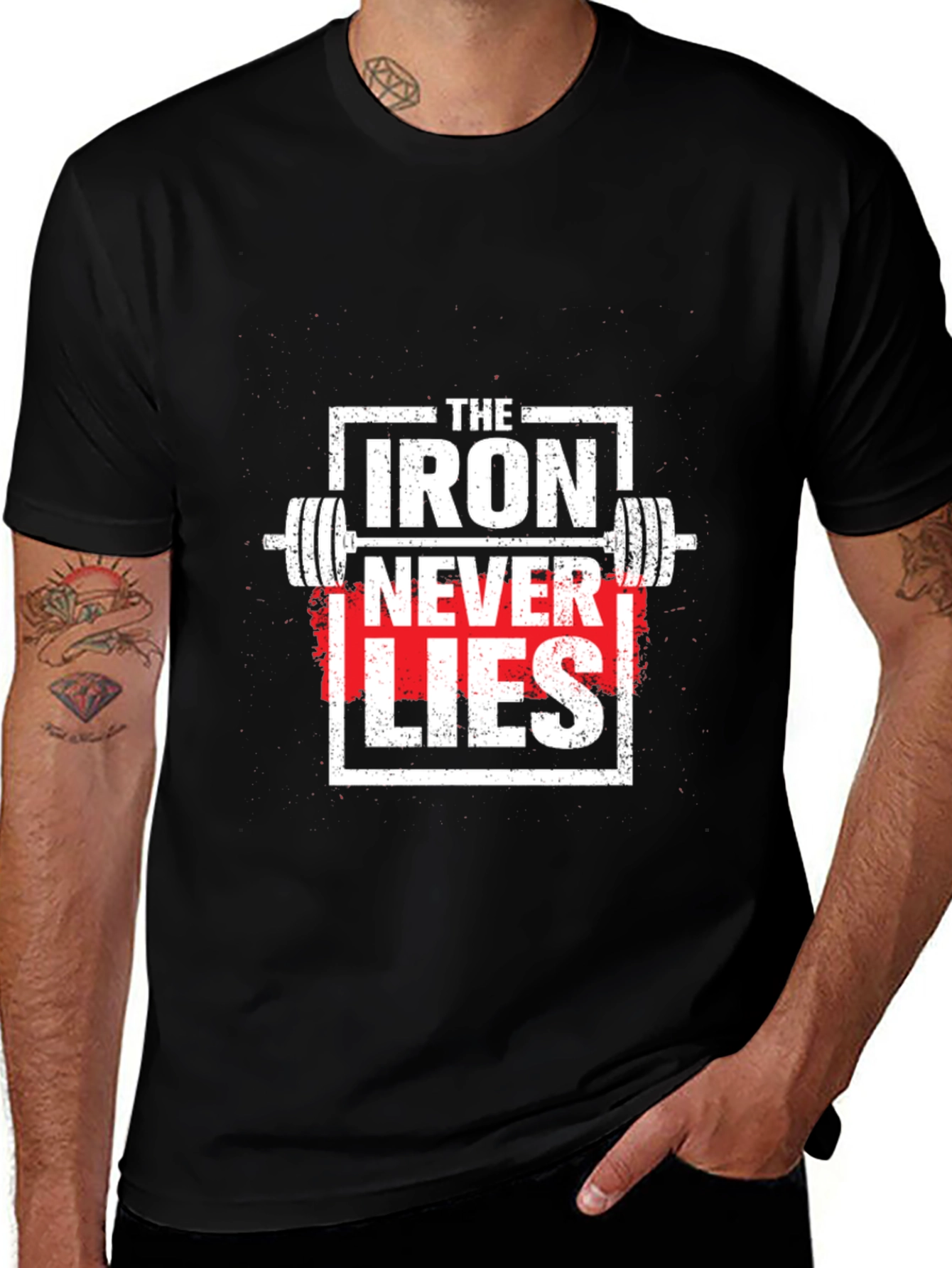 Iron Never Lies Graphic Tee - Weightlifting Apparel
