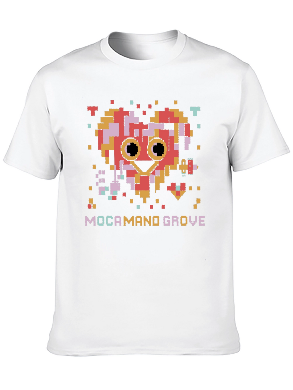 Pixel Heart Mocamand Grove Graphic Tee