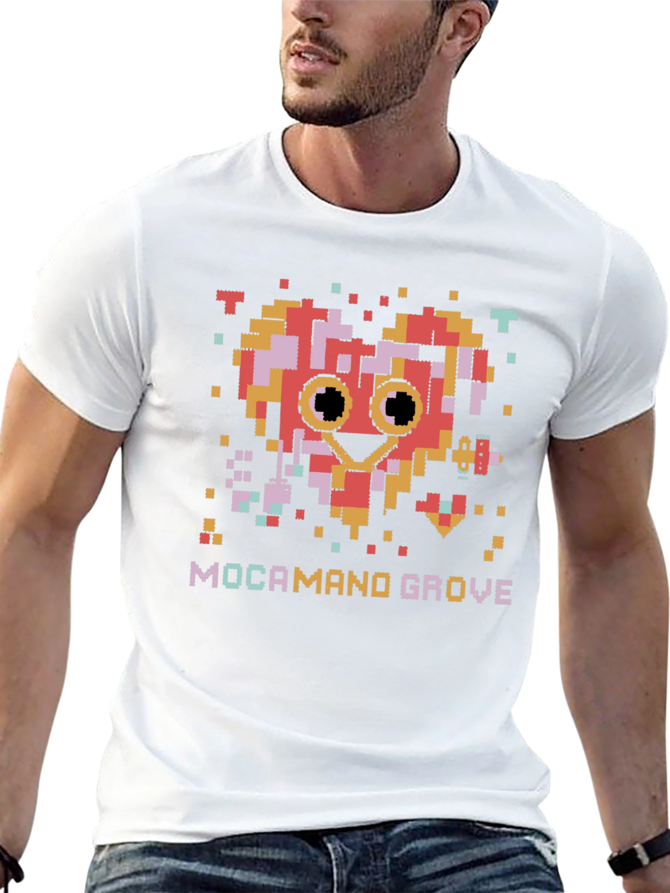 Pixel Heart Mocamand Grove Graphic Tee