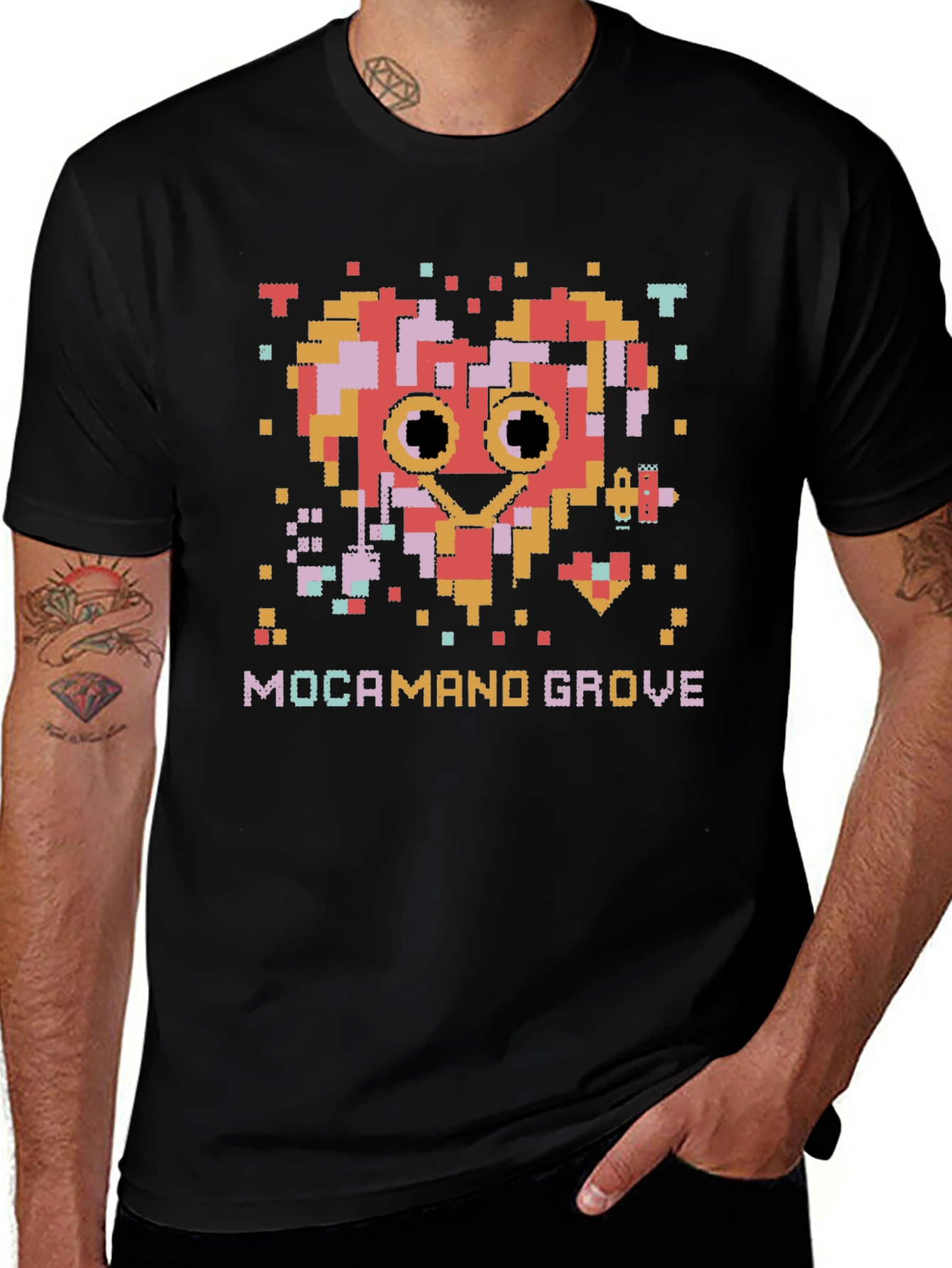 Pixel Heart Mocamand Grove Graphic Tee