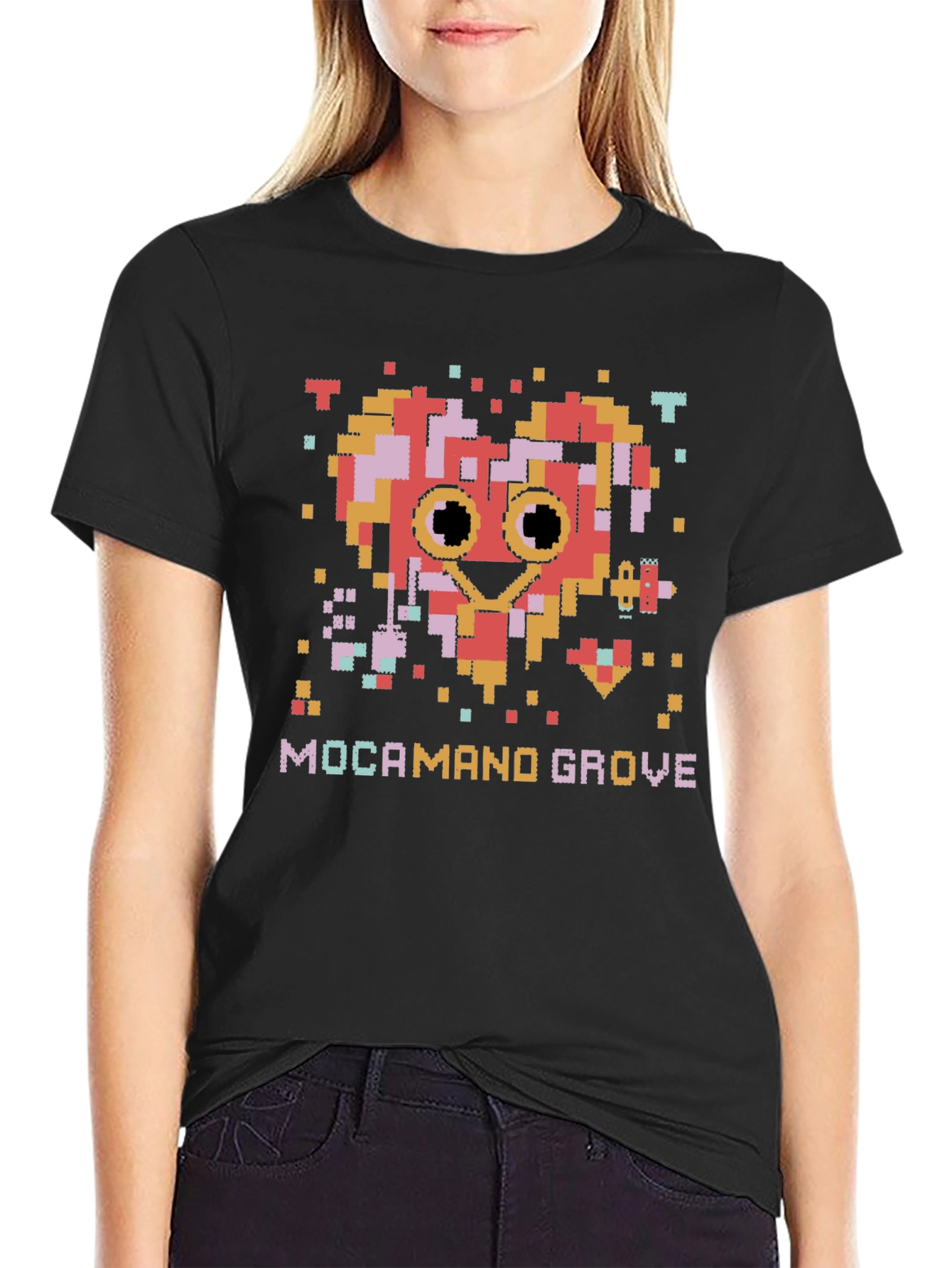 Pixel Heart Mocamand Grove Graphic Tee