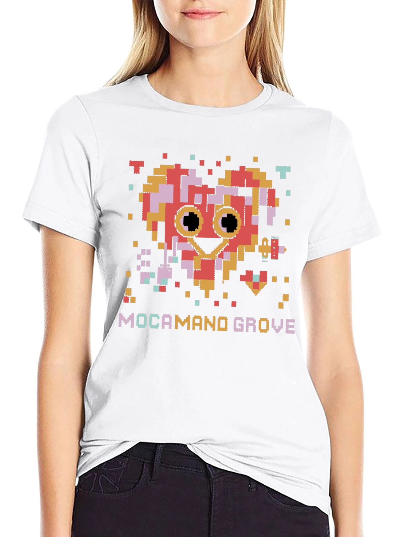 Pixel Heart Mocamand Grove Graphic Tee