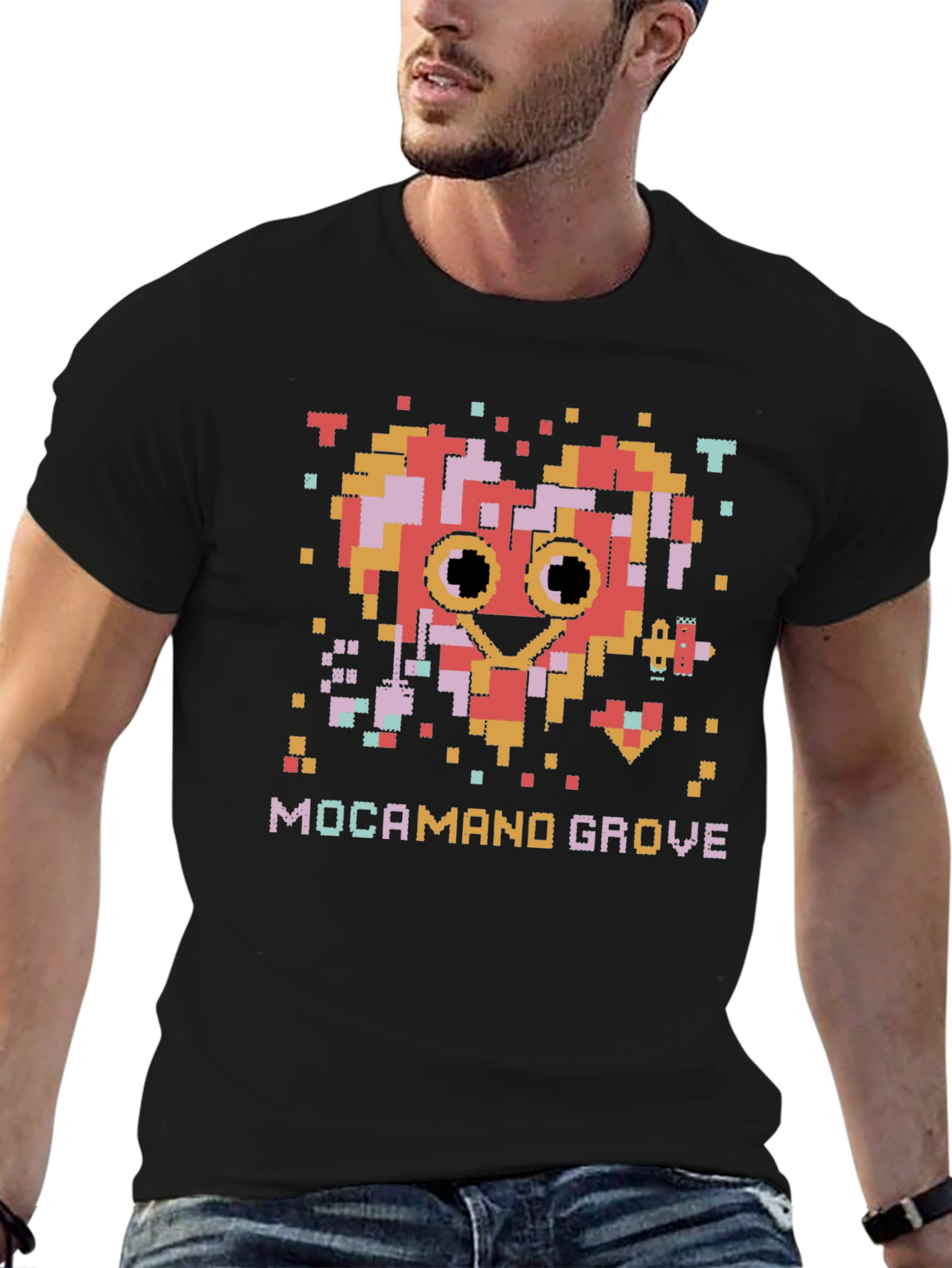 Pixel Heart Mocamand Grove Graphic Tee