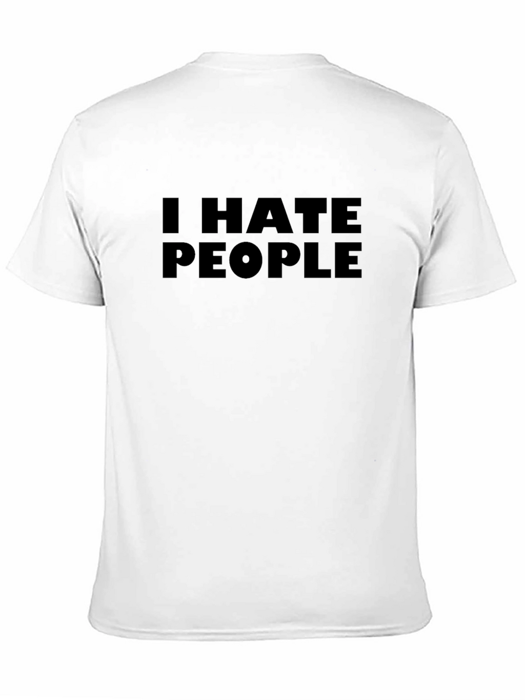I Hate People Black Graphic T-Shirt