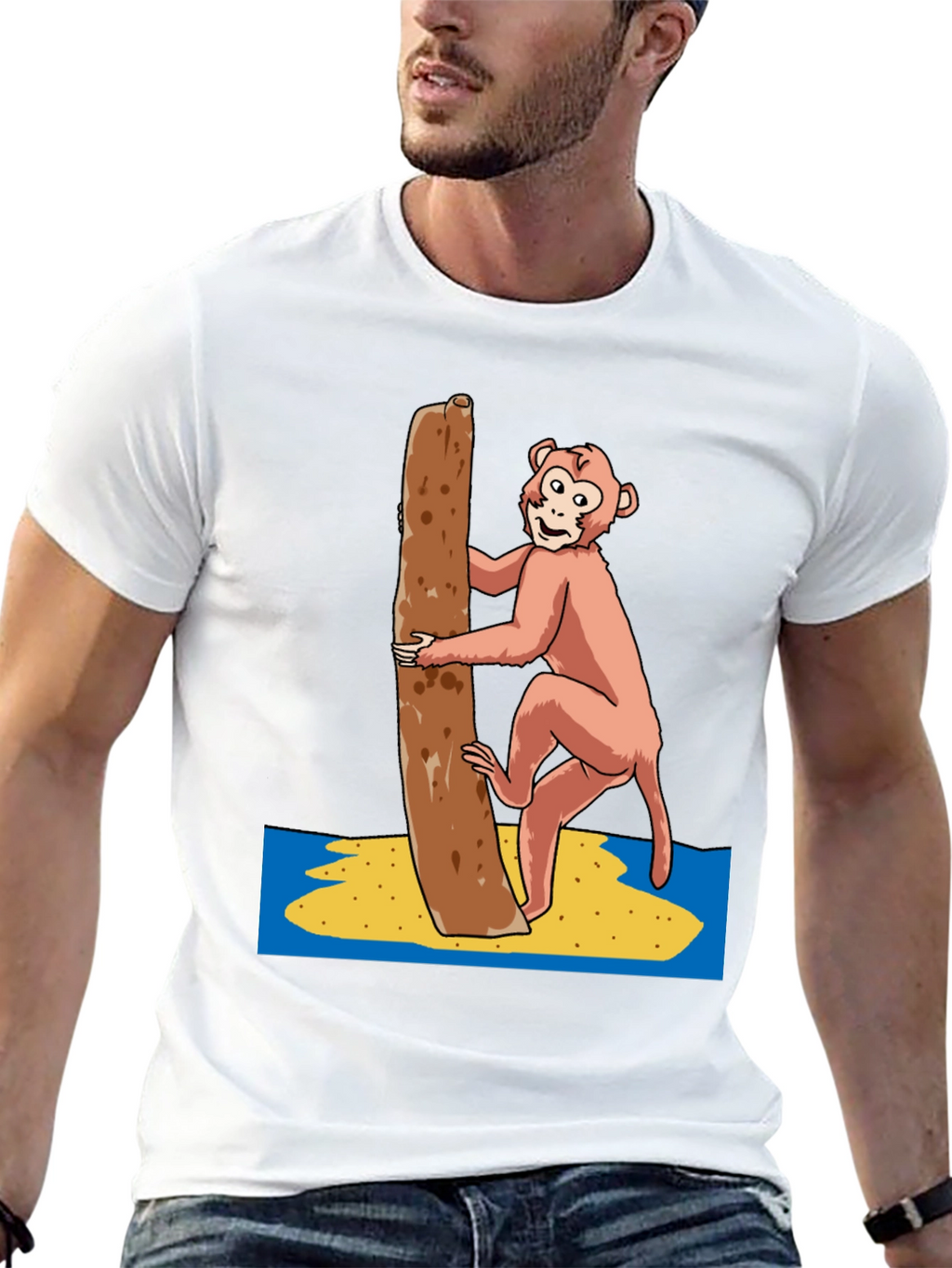 Monkeying Around Graphic Tee - Novelty Design