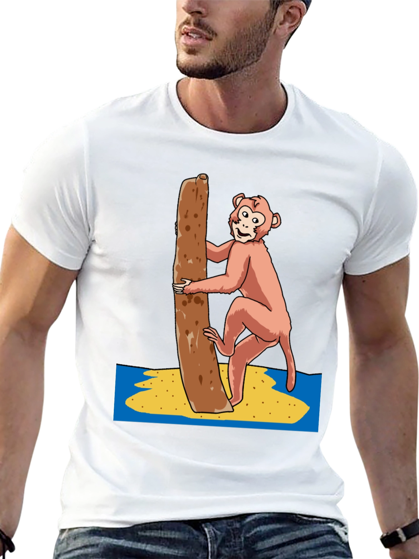 Monkeying Around Graphic Tee - Novelty Design