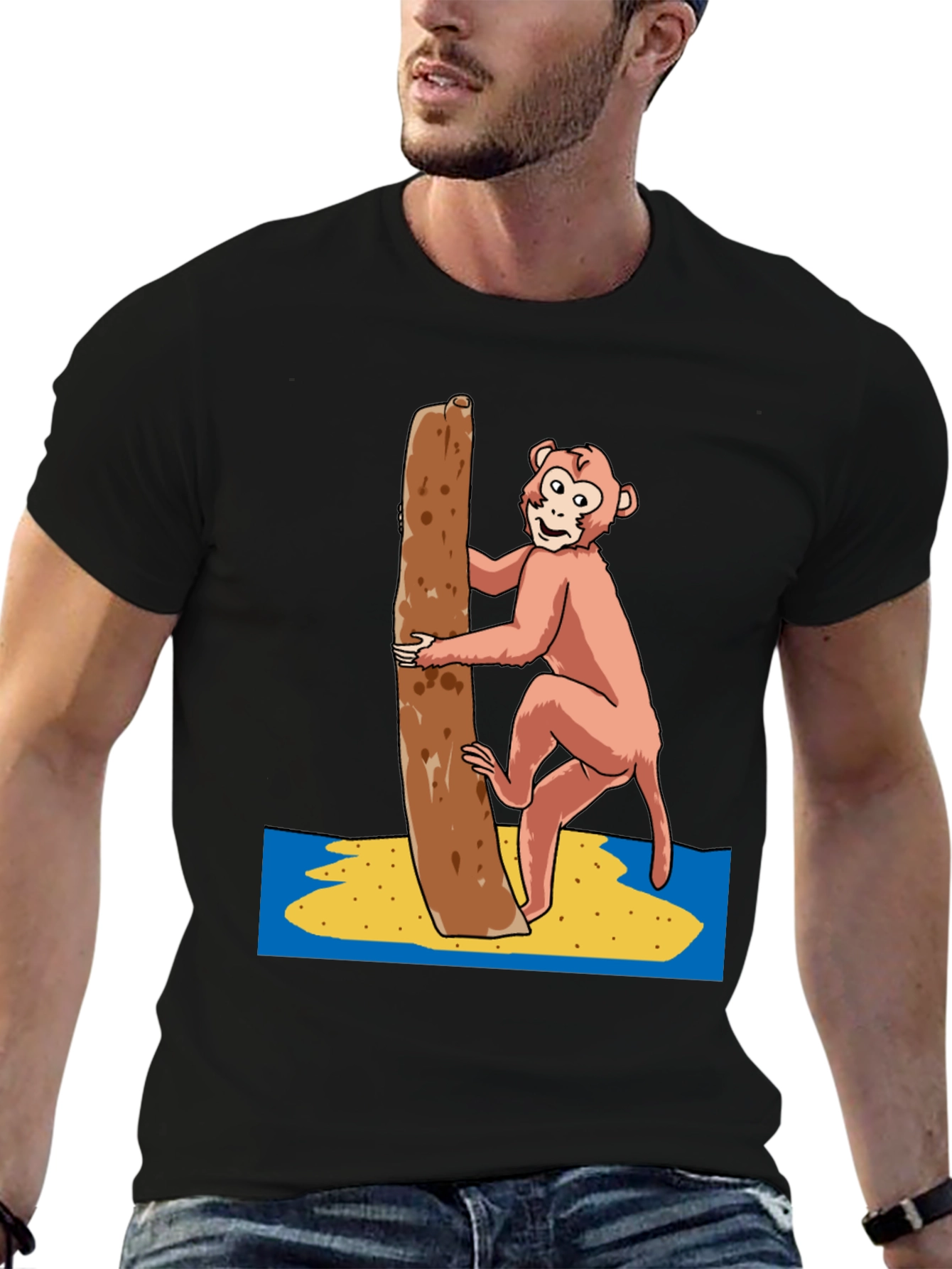 Monkeying Around Graphic Tee - Novelty Design