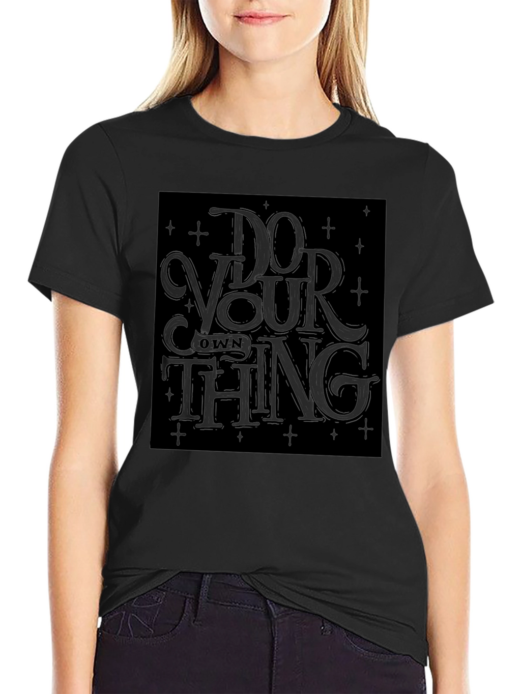 Do Your Own Thing Graphic Tee - Black