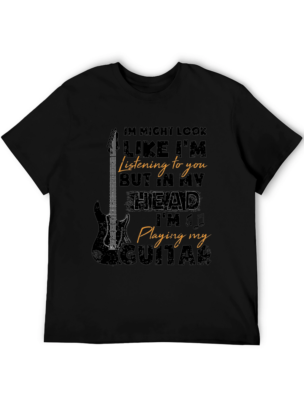 Musician T-Shirt: Guitar Player In My Head Tee