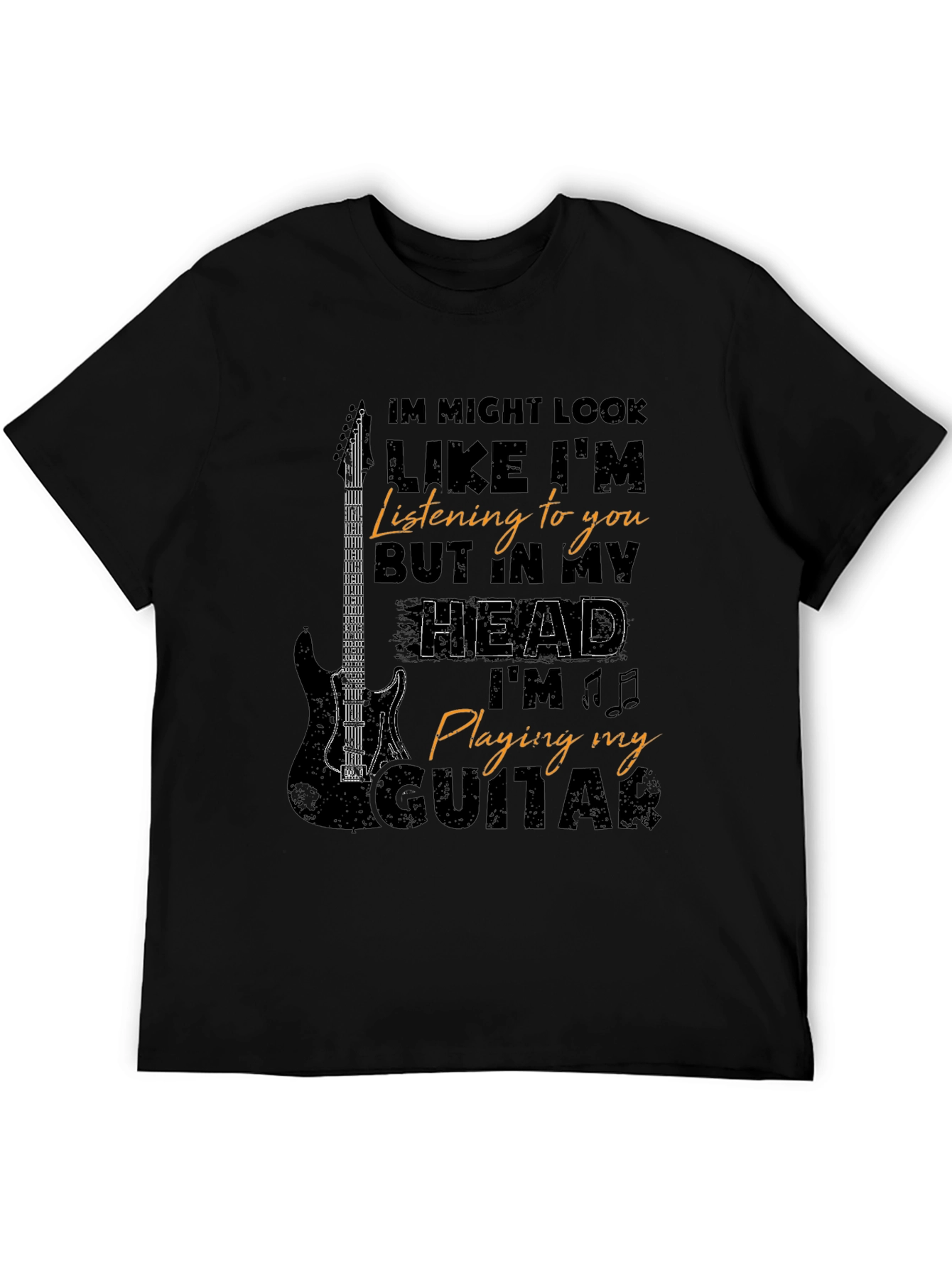 Musician T-Shirt: Guitar Player In My Head Tee