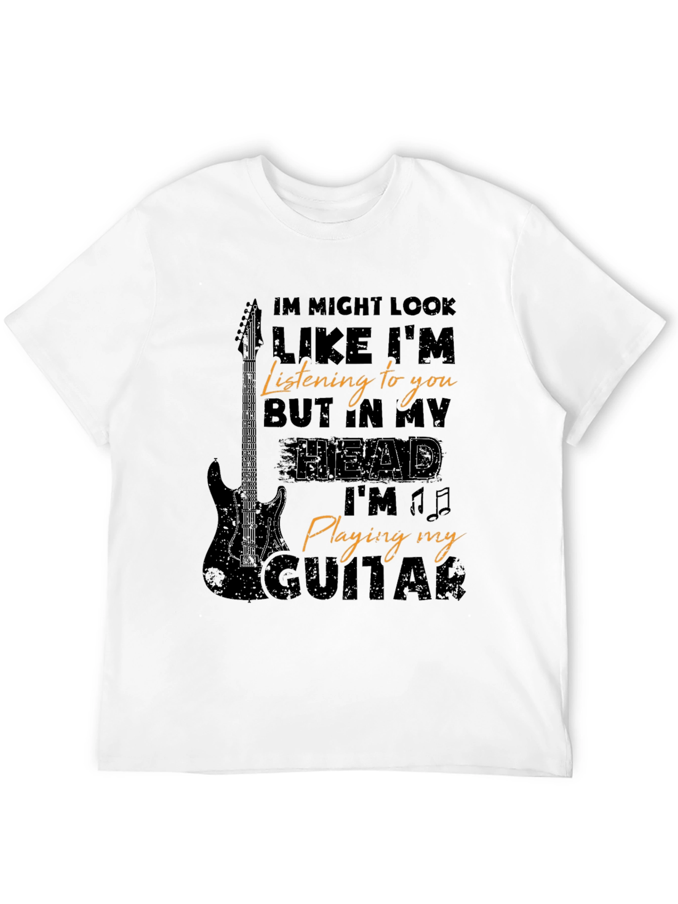 Musician T-Shirt: Guitar Player In My Head Tee