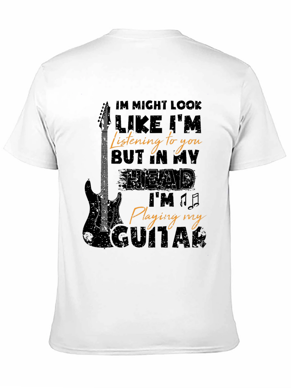 Musician T-Shirt: Guitar Player In My Head Tee