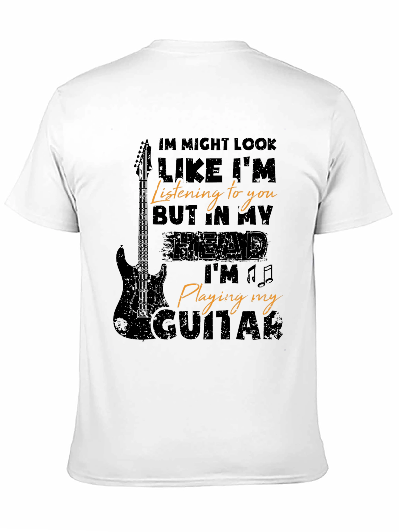 Musician T-Shirt: Guitar Player In My Head Tee