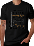 Musician T-Shirt: Guitar Player In My Head Tee