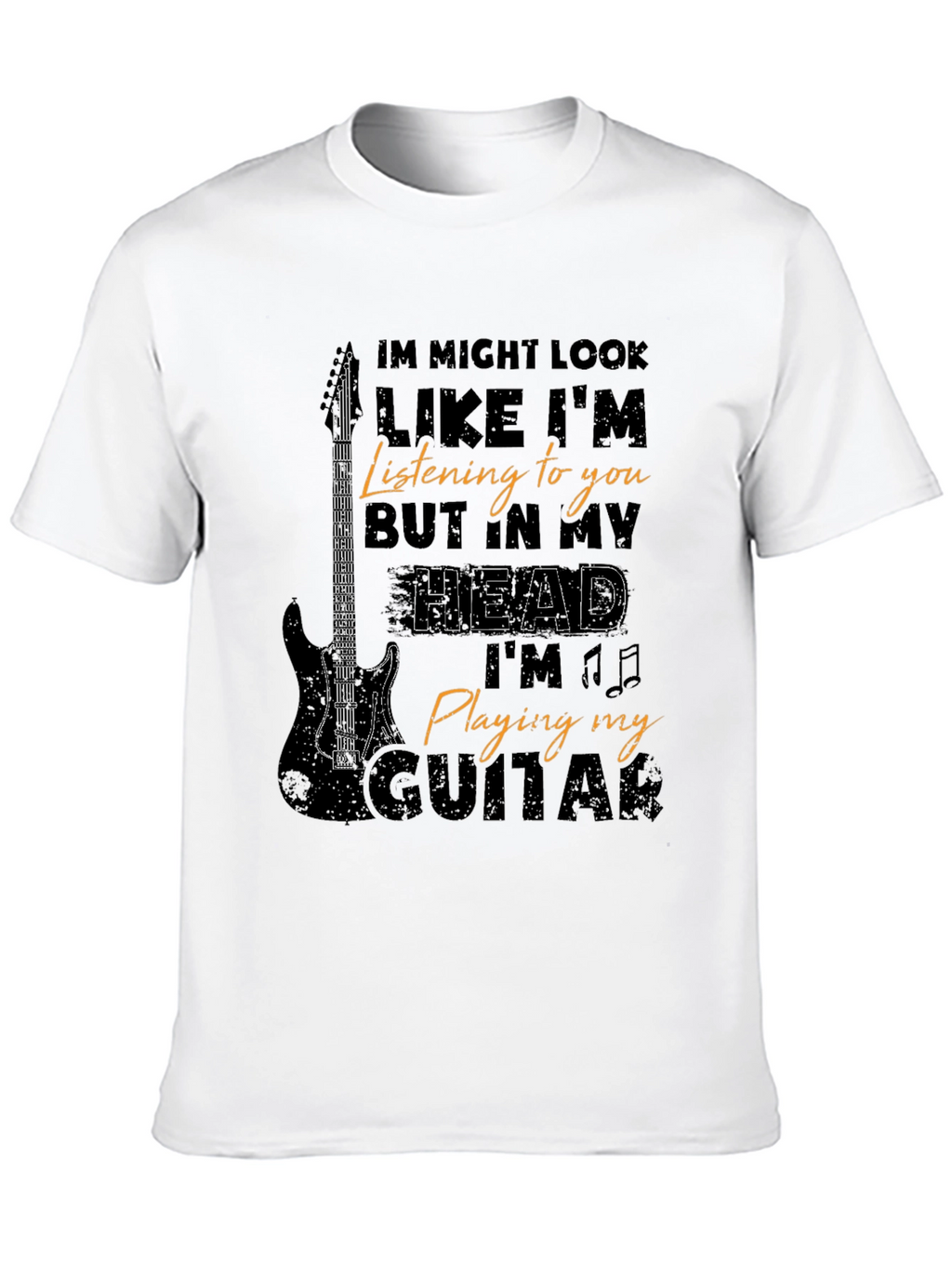 Musician T-Shirt: Guitar Player In My Head Tee